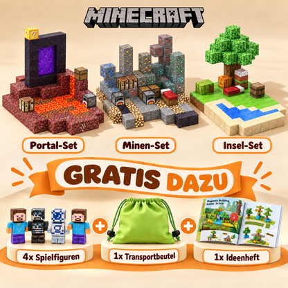 KidsCraft® Patented Minecraft Magnetic Building Blocks