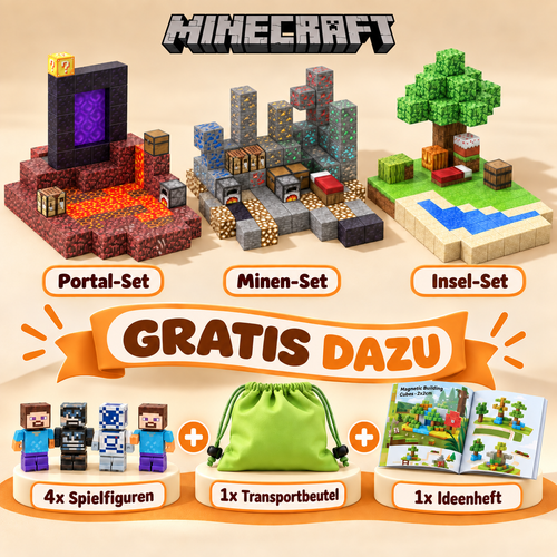 KidsCraft® Patented Minecraft Magnetic Building Blocks